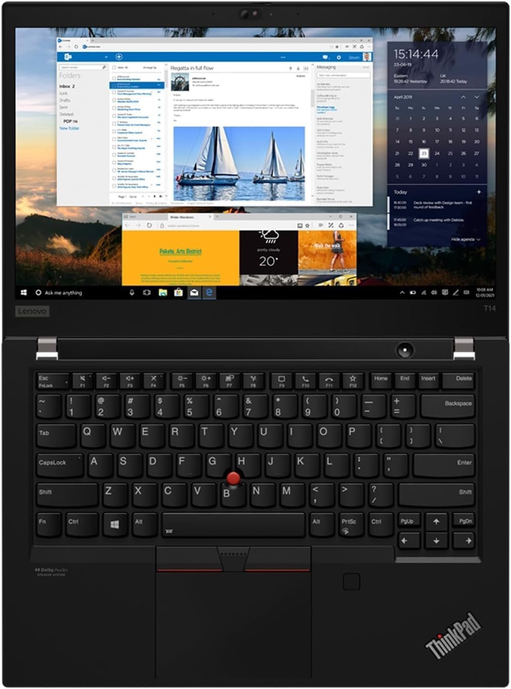 Touch Screen Lenovo ThinkPad T14 Gen 2 14 i5-1135G7 16GB RAM 512GB SSD Webcam Windows 11 Pro:圖片 5