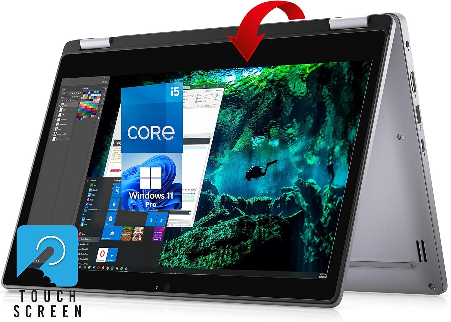 Excellent Grade Touch Screen Dell Latitude 3310 Intel Core i5 8365U Turbo 4.10GHZ 8GB RAM 256GB SSD 13.3 Webcam Windows 11 Pro:圖片 4