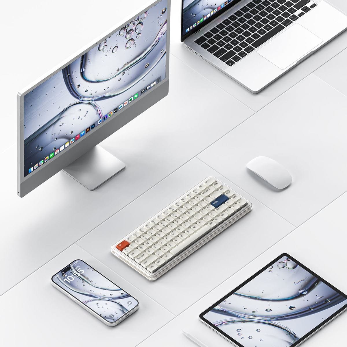 MelGeek O2 – Bàn phím low-profile tri-mode trong suốt:圖片 6